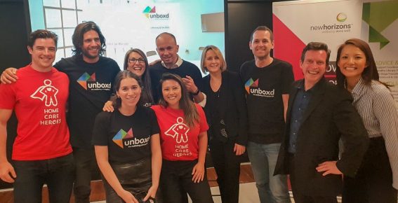 The team with Matt Kean MP at the launch of Unboxd